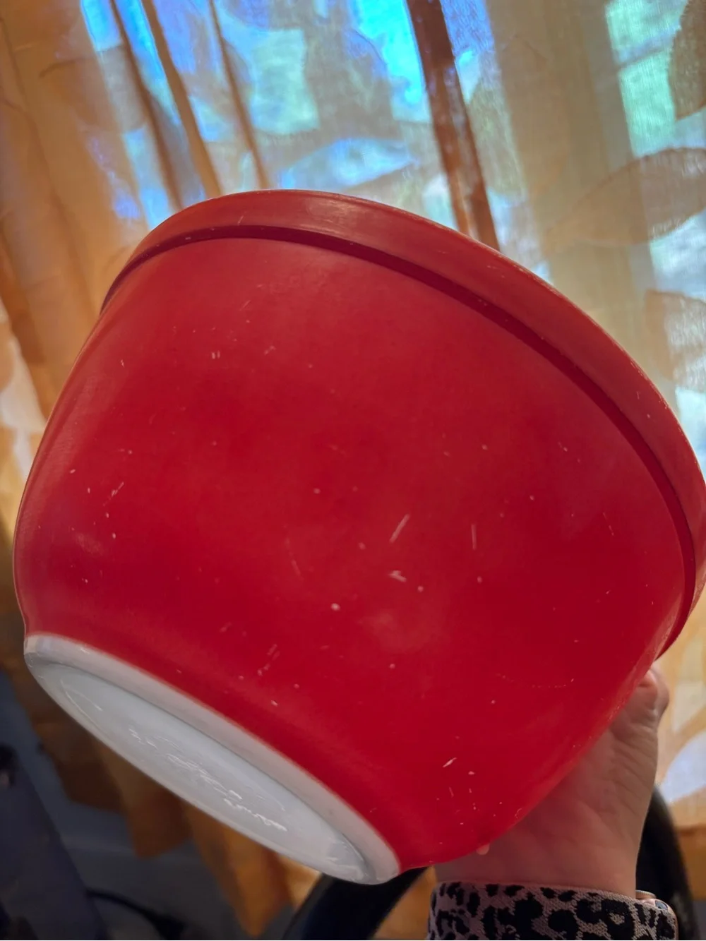 Pyrex Primary Set Of 2 Nesting Mixing Bowls #401 #402 Blue & Red